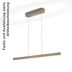 pendant luminaire LINDA-112  up / down, adjustable, controllable with gestures IP20, nickel matt