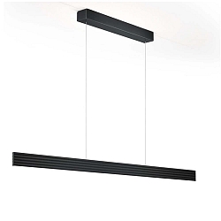 LED Pendelleuchte FARA-92, 43W 2200-3000K 5150lm, CRi >90, mit Wechsel-Linse + Gestensteuerung, verstellbar, schwarz