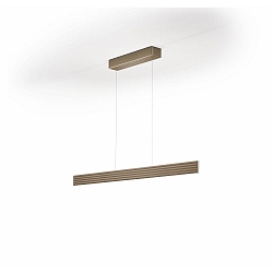 LED Pendelleuchte FARA-112, 52W 2200-3000K 6290lm, CRi >90, mit Wechsel-Linse + Gestensteuerung, verstellbar, Effekt bronze