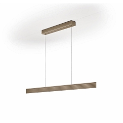 LED Pendelleuchte FARA-132, 62W 2200-3000K 7440lm, CRi >90, mit Wechsel-Linse + Gestensteuerung, verstellbar, Effekt bronze
