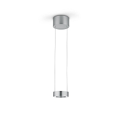 LED Pendelleuchte ZERA-1, 1-flammig, 2x 12W, 2200-3000K, 2548lm, IP20, dimmbar, Acrylabdeckung wei�, mattnickel