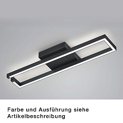 LED Deckenleuchte YOKO-R, IP20, 46W, 2700K, 4750lm, Nickel matt