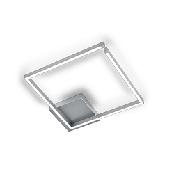 LED Deckenleuchte YOKO-Q500, 61W, 2700K, 6996lm, IP20, eckig, Nickel matt