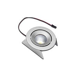 LED Einbaustrahler SR 68-LED, IP44, 350mA, CRi>90m UGR<19, kardanisch schwenkbar 20�, 4.8W 4000K 35�, Chrom matt