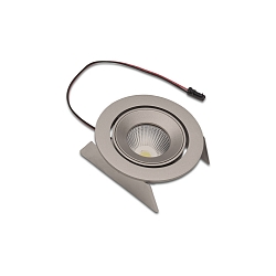 LED Einbaustrahler SR 68-LED, IP44, 350mA, CRi>90m UGR<19, kardanisch schwenkbar 20�, 4.8W 2700K 35�, Edelstahloptik