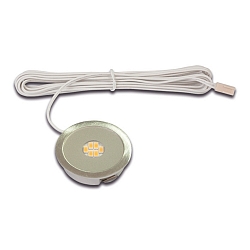 LED Einbaustrahler AR 45-LED, LED-24, 24VDC, CRi>90, Edelstahloptik / Echtglas, 3W 3000K