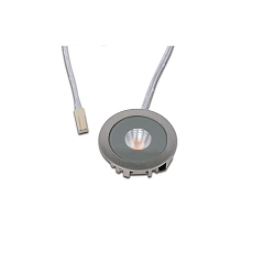 LED Einbauleuchte, � 4cm, 2,2W, 3000K, 150lm, IP20, edelstahl matt