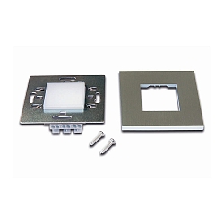 recessed luminaire WALL IF lateral light direction, with diffuser IP20, stainless steel  1,8W 90lm 3000K 120� 120� CRI 80