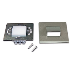 LED Wandeinbauleuchte LED Wall Down f�r Unterputz- und Hohlwanddosen, IP20, 7.5 x 7.5cm, 230V, 1.8W 3000K 90lm, Edelstahl