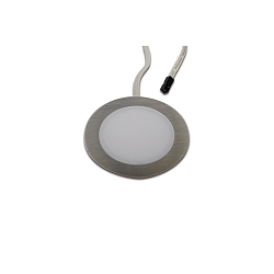 LED Recessed luminaire DYNAMIC FAR 58 with surface light, 3W, 2700-5000K, IP20, brushed stainless steel