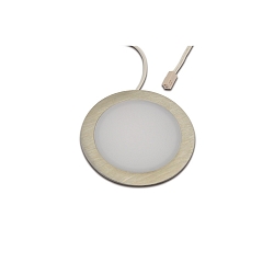 Recessed LED area light luminaire FAR 68-LED, IP44, round, LED24 connection, CRi>90, 4000K 270lm 110�, inox