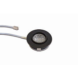 LED M�bel-Einbauleuchte AR 45 ZOOM, rund, fokussierbar 17-50�, LED 24-Stecker, dimmbar, exkl. BG, 3W 4000K 175lm, schwarz