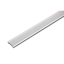 LED Abdeckprofil 15mm, f�r 12mm Fr�snuten und Profile, 600cm (Rollenware), stark mattiert, leicht mattiert