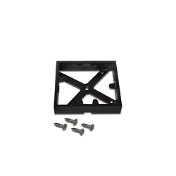 Surfaced ring AQ 68, incl. mounting screws, black