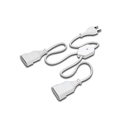 SEH / SAQ Euro Y-Verteiler, 20cm Eurosteckerkabel + Verteilergeh�use + 2x 20cm mit Eurokupplung