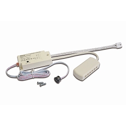 motion detector PIR 2S MINI - FOR LED 24V PLUG LUMINAIRES built-in version, with junction box, with plug, 11-fold, white