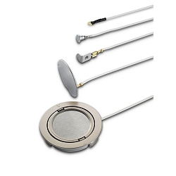 Accessories for electronic touch switch EBS 4 - sensor plate 51mm, with 200cm sensor line, stainless steel