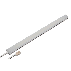 LED Unterbauleuchte LED ADD-ON Mini, 25cm, IP20, LED-24 Anschluss, CRi>90, dimmbar, 4.3W 4000K 280lm 110�, Alu eloxiert