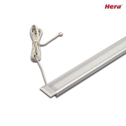 Flat recessed LED luminaire LED IN-Stick H for milled groove, IP44, incl. LED24-plug cable, 33cm, 7.5W 4000K 100, CRI> 95
