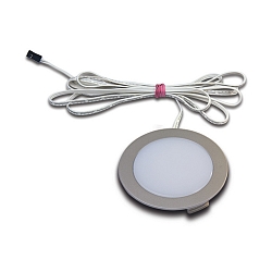 LED Fl�chenleuchte DYNAMIC FR 68-LED, IP44, mit LED-24 DYNAMIC Anschluss, CRi>90, 4W 2700-5000K 270lm 110�, Chrom matt