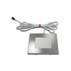 Dynamic recessed LED panel luminaire FQ 68-LED, angular, 4W 2700K 270lm 110�, matt chrome