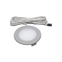 Recessed LED panel luminaire Dynamic FR 78-LED, IP44, LED 24 Dynamic connection, 4W 2700-5000K 270lm 110�, inox look