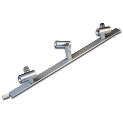 Adjustable LED 2-Link SPOT, 3-flame, for LED 2-Link profiles, 30cm, CRi>90, 3x 1.5W 4000K 80lm 38�, anodised alu