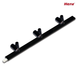 Adjustable LED 2-Link SPOT, 3-flame, for LED 2-Link profiles, 30cm, CRi>90, 3x 1.5W 3000K 80lm 38, black