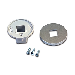 Zubeh�r f�r LED 2-LINK - Montageh�lse zu LED Aufbauprofil 15/13mm / Vitrinenprofil, Alu eloxiert