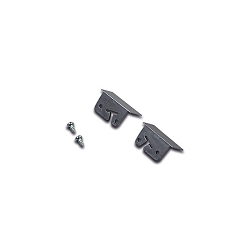 2er Set Endkappe f�r LED Einfr�s-Profil I, 24mm, mit Befestigungsschrauben, Alu eloxiert
