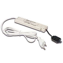 Trafo LED 350/16W Anschlussleitung 200cm, mit Eurostecker, 3-fach Verteiler + 2 Kurzschluss-Stecker