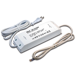 Trafo LED-24/ 200W Anschlussleitung 200cm, mit 100cm Verbindungsleitung, mit Eurostecker