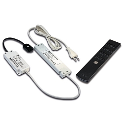 Trafo LED 350/15W Funk mit 3-fach-Verteiler inkl. 4 Kanal-Funkfernbedienung und Controller