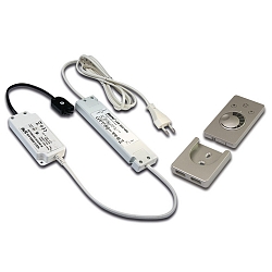 Trafo LED 350/15W Funk mit 3-fach-Verteiler inkl. Anbau-Funkfernbedienung, und Controller