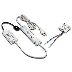 Trafo LED 350/15W Funk mit 3-fach-Verteiler inkl. UP Funk-Tast-Modul und Controller