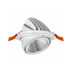 LED Einbaudownlight SARA, � 18,7cm, 36�, 20-39W, 3000K, 2425-5069lm, CRI90, IP20, schwenkbar, wei�