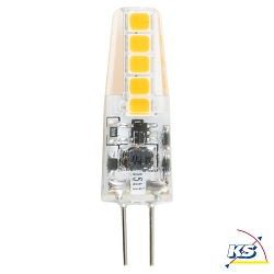 Heitronic LED Leuchtmittel G4, 2W, warmweiß, Stiftsockel, Abstrahlwinkel 300°