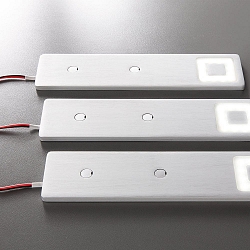 3er Set LED Unterbauleuchte CORTINA, IP20, 20 x 5cm, 12V DC, 24W 2900-6500K, inkl. FB, dimmbar