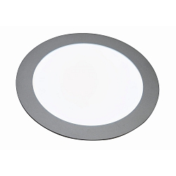 LED Einbau-Panel TOULOUSE, IP44, RUND, Aluminium, Silber matt / diffus, dimmbar,  14.5cm, 7.5W 5600K 330lm 120