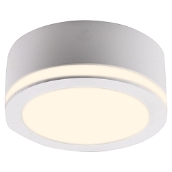 LED Aufbau-Downlight AURORA mit Lichtkranz, IP20, � 9,5cm, 10W 3000K 830lm, Wei�