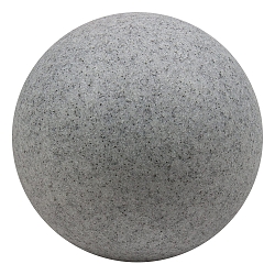 Outdoor Leuchtkugel MUNDAN, IP44, E27, inkl. Erdspie�, UV-resisteneter Kunststoff, 50cm, granit