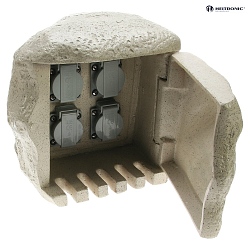 Heitronic 4-way power distributor STONE for direct connection
