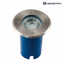 Heitronic High voltage Floor recessed spot POTSDAM, round