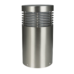 Sockelleuchte CALLIMA, IP44, 30cm, E27 max. 16W, V2A Edelstahl / matt, f�r Gravur geeignet