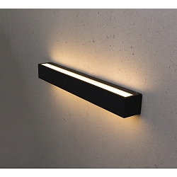 LED Au�enwandleuchte MEDEA, IP44, Up/Down, 50cm, 37W 3000K 1900lm 110�, Graphit / Glas matt