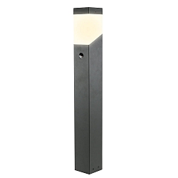 Standleuchte / Wegeleuchte MADELEINE, IP44, 80cm, E27, Alu-Druckguss / PC, anthrazit / matt, mit Bewegungsmelder