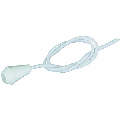 Zugschnur mit Zugkegel, 25cm, wei�