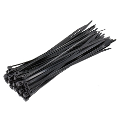 Kabelbinder, 100er Pack, schwarz, 370x4,8mm
