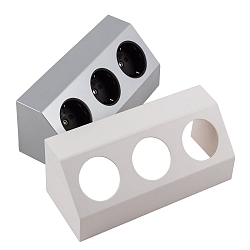 Schutzkontakt Steckdose SALERNO, IP20, 3-fach, 250V, max. 3500W