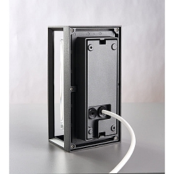 Au�enwandleuchte ALICANTE, IP65, IK06 schlagfest, E27, anthrazit / klar